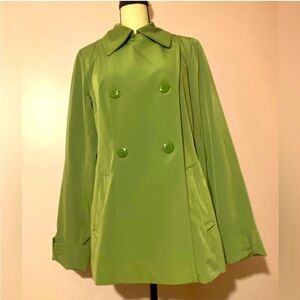 CROFT&BARROW Women's Green Jacket Double Vested Rain Coat. Small (#bundle&save)